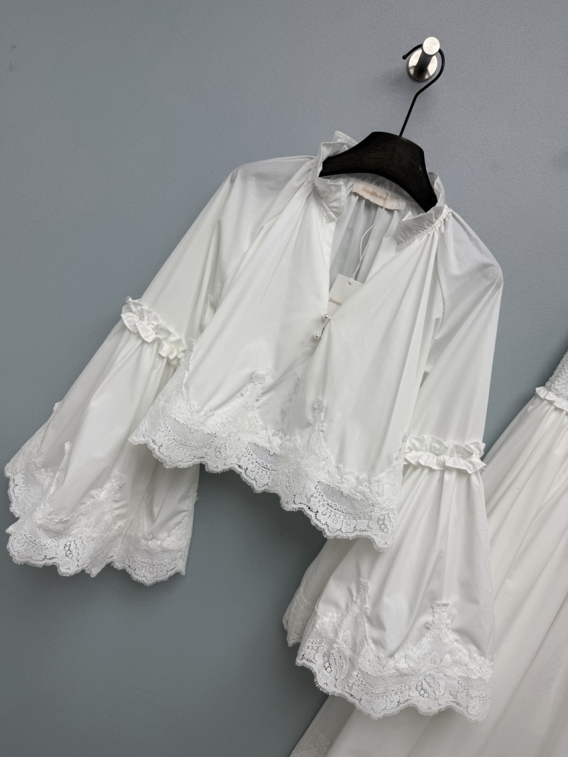 Белый комплект Zimmermann с кружевом