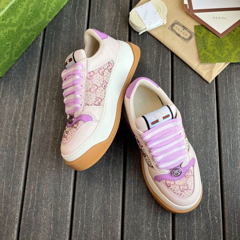 Женские кроссовки Gucci модель P430 с утолщенной подошвой