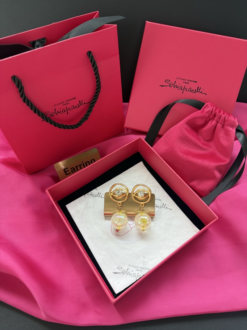 Серьги с подвесками в виде глаз Schiaparelli