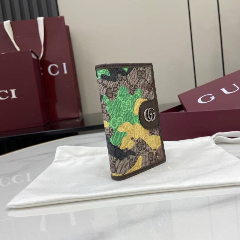Портмоне Gucci с принтом GG и камуфляжем