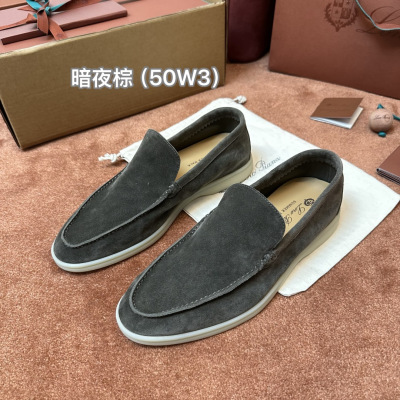Loro Piana Мокасины Summer Walk мужские коричневые