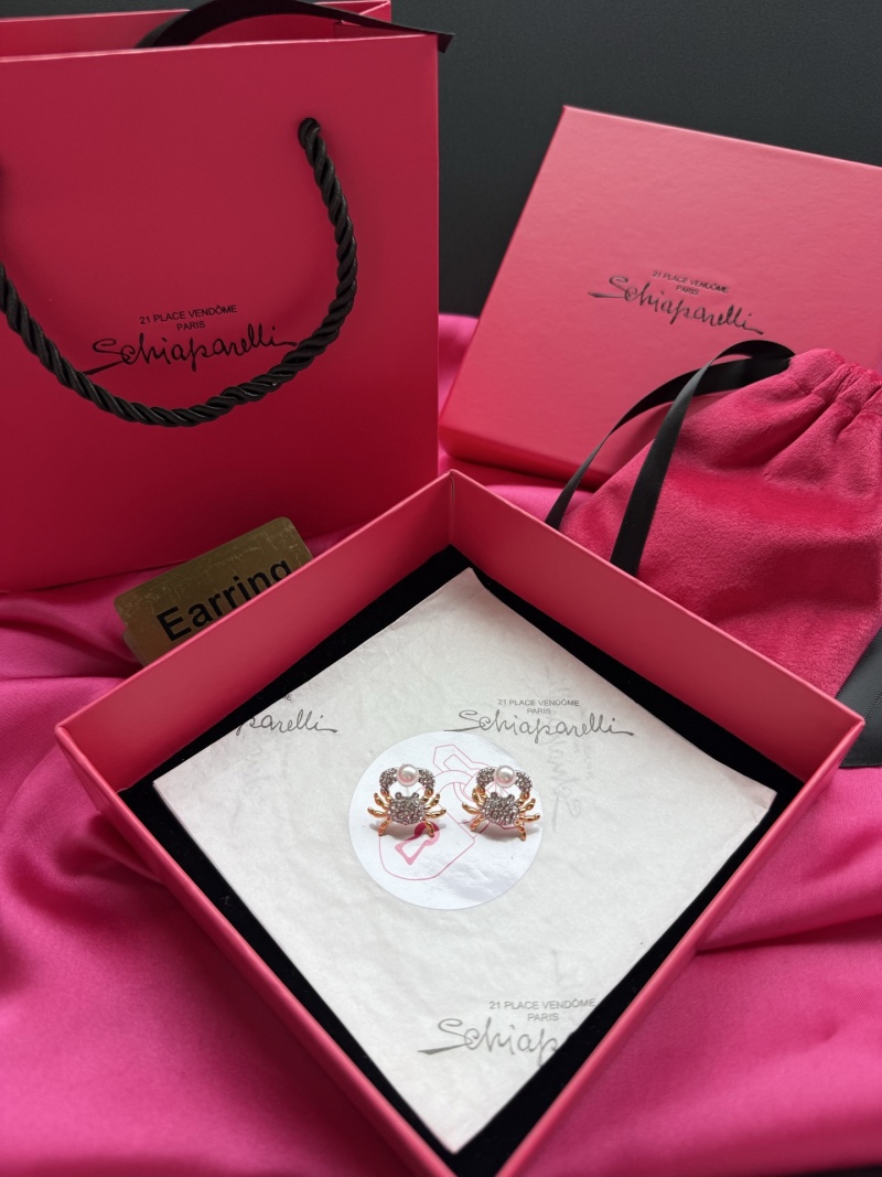 Серьги в виде крабов с жемчугом Schiaparelli