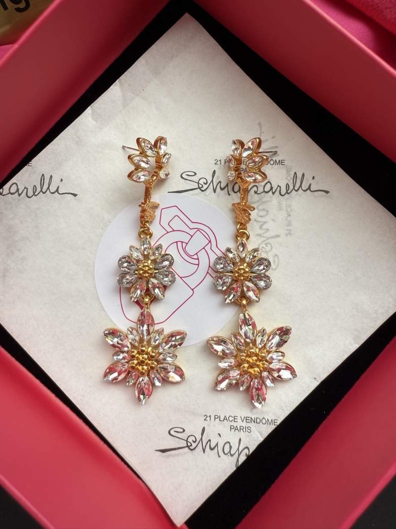 Серьги Schiaparelli с кристаллами
