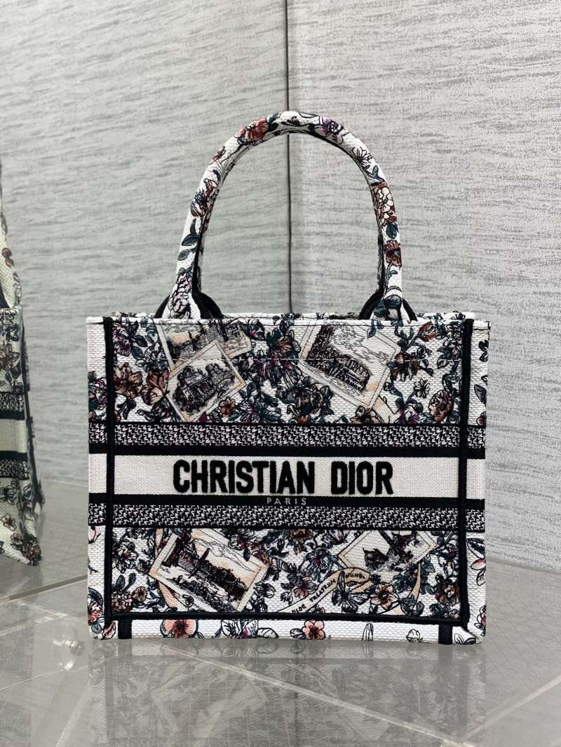 Сумка-тоут Christian Dior с цветочным принтом