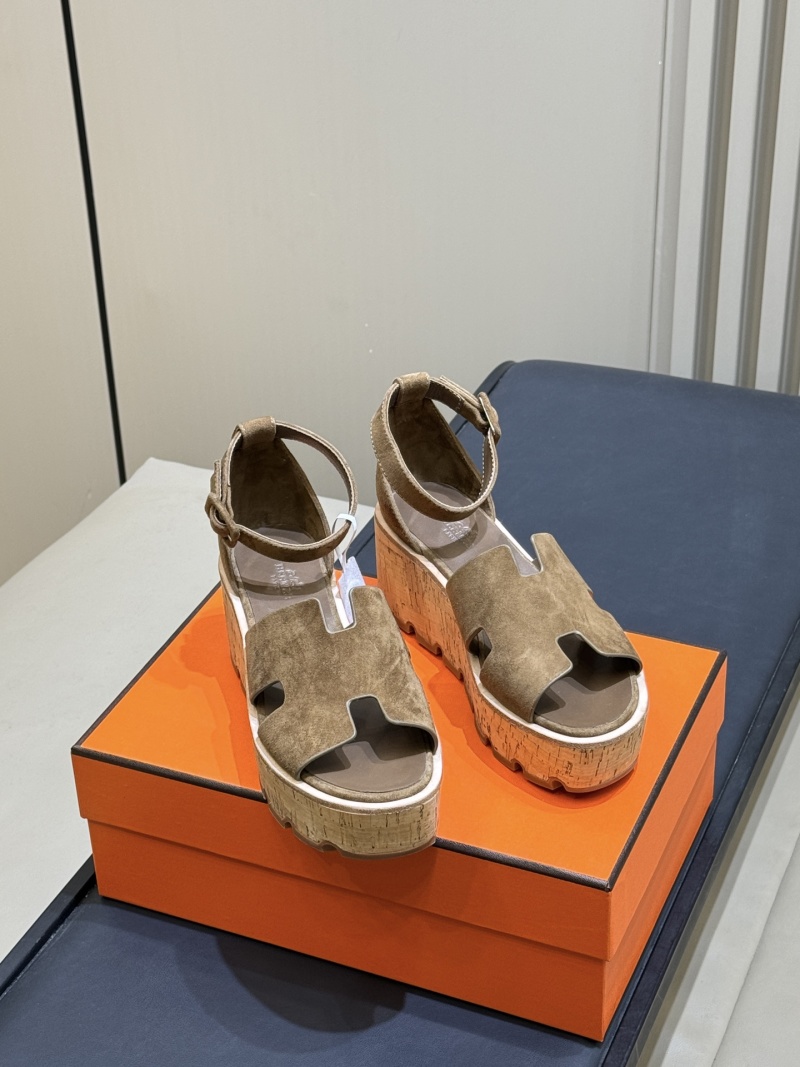Женские босоножки H на платформе Hermès
