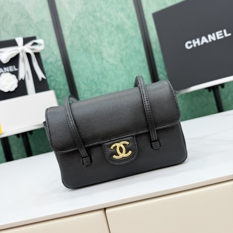 Маленькая черная сумка Preppy Coco модель 5068 Без бренда