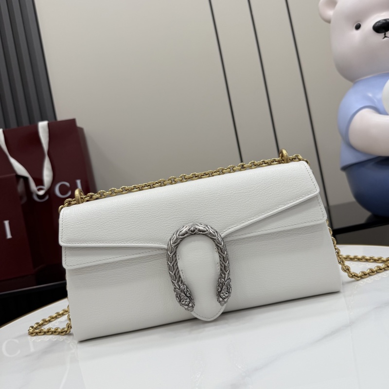 Сумка Gucci Dionysus белая с цепью