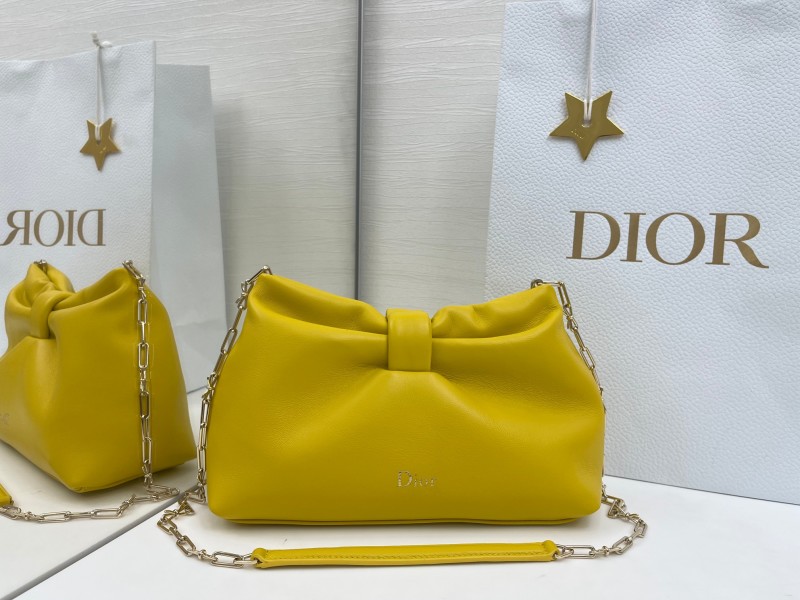 Сумка Dior Bow желтая