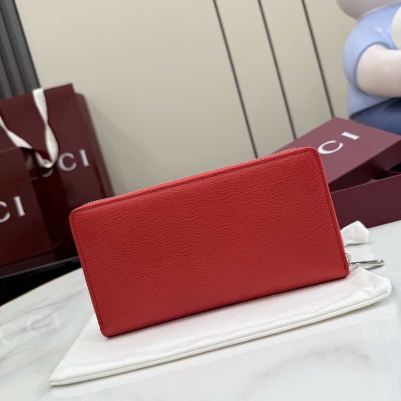 Портмоне Gucci красное с молнией