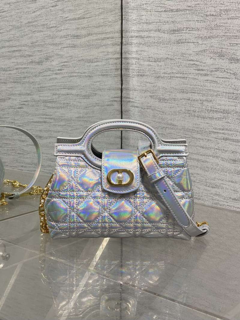 Сумка Dior J'adior серебристая