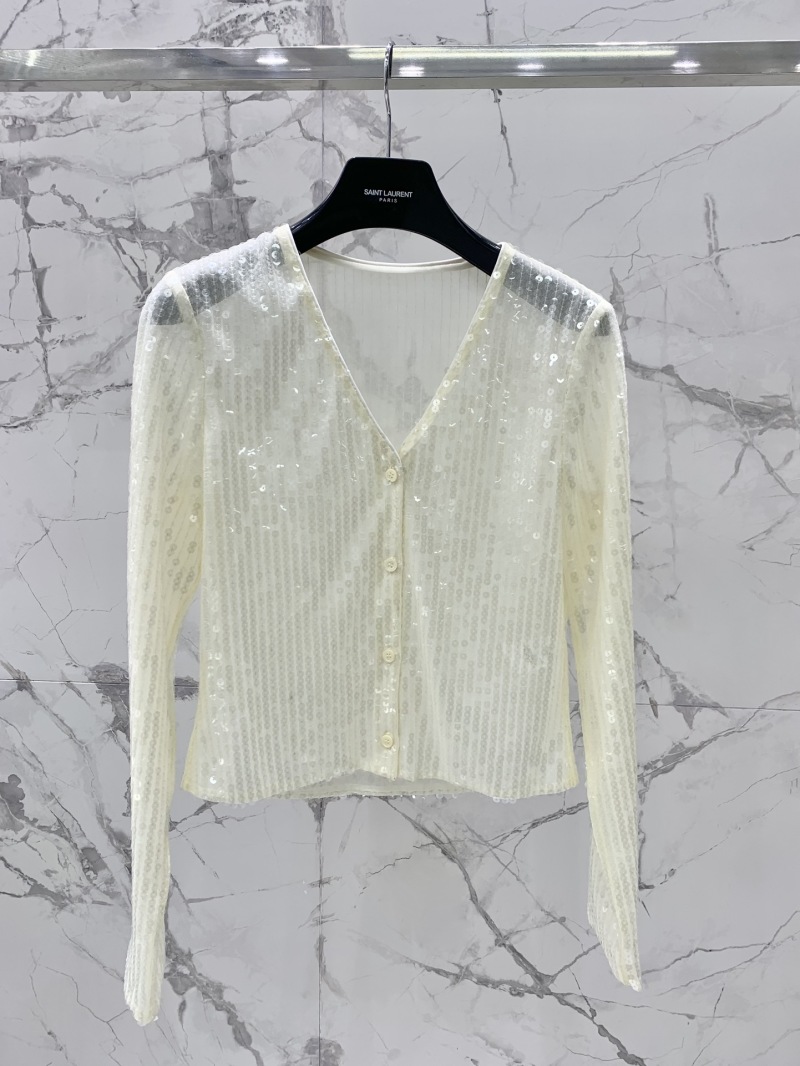 Кардиган с пайетками женский Saint Laurent