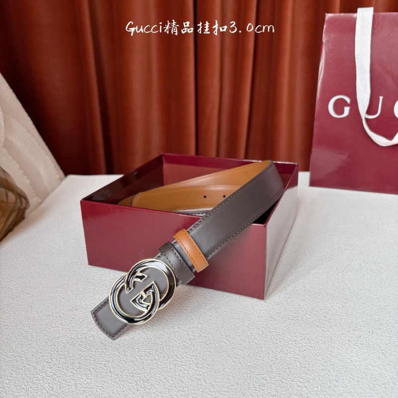 Двусторонний кожаный ремень GG Marmont Gucci