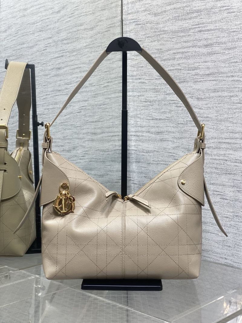 Сумка Dior бежевая стеганая кожа