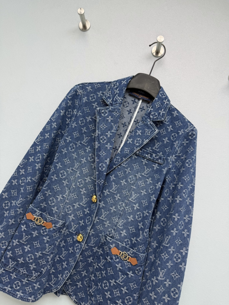 Джинсовый жакет Louis Vuitton с монограммой