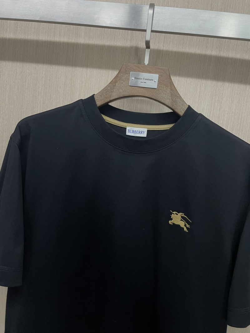 Мужская футболка Burberry из хлопка с вышивкой