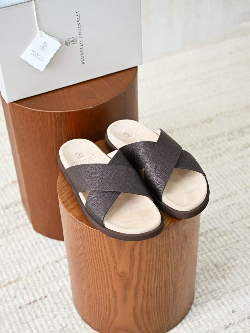 Шлёпанцы мужские Brunello Cucinelli