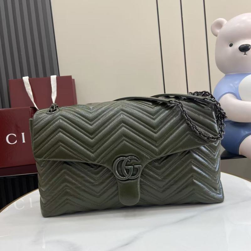 Сумка Gucci GG Marmont оливковая