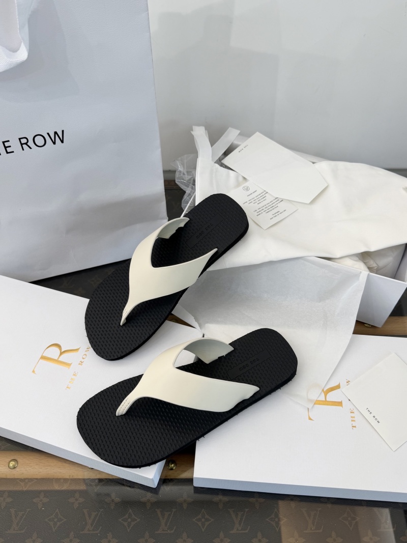 Женские кожаные шлепанцы The Row