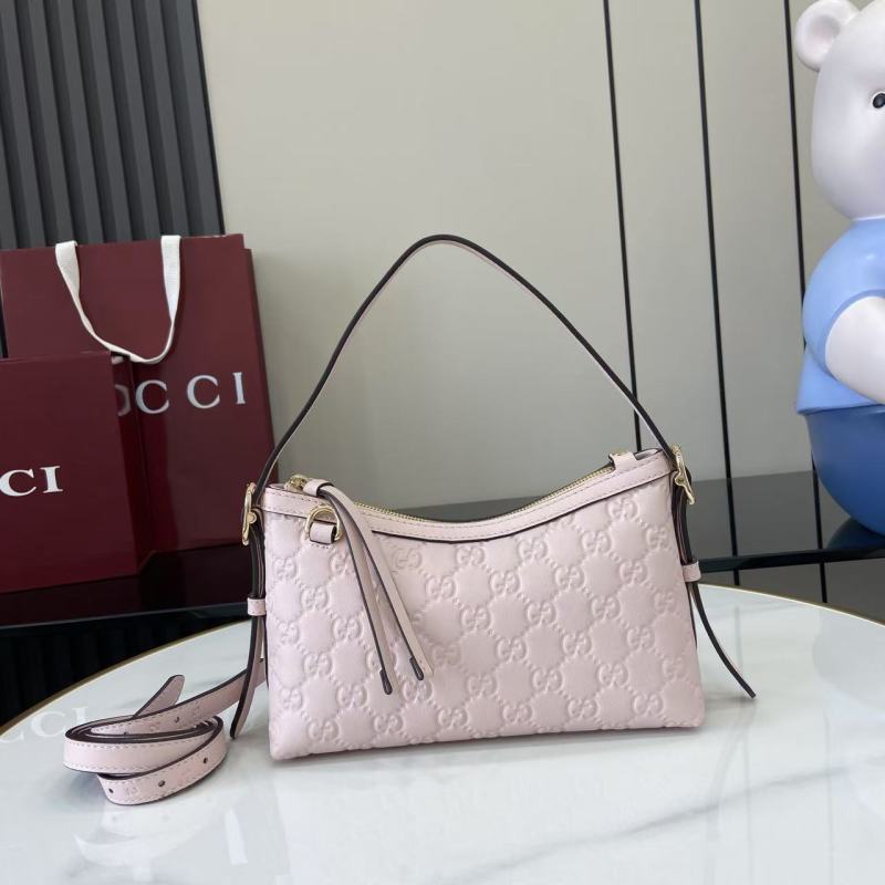 Сумка Gucci розовая с принтом