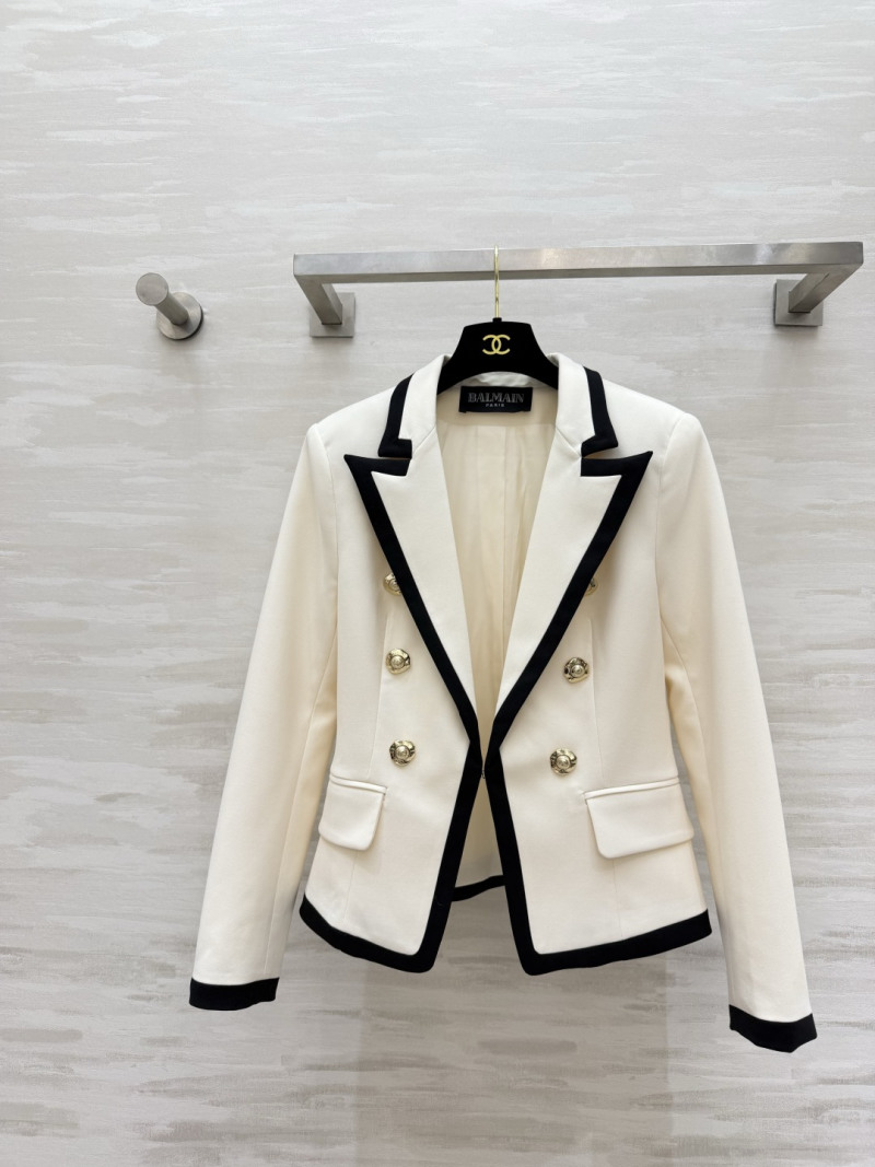 Женский пиджак Balmain с контрастной отделкой