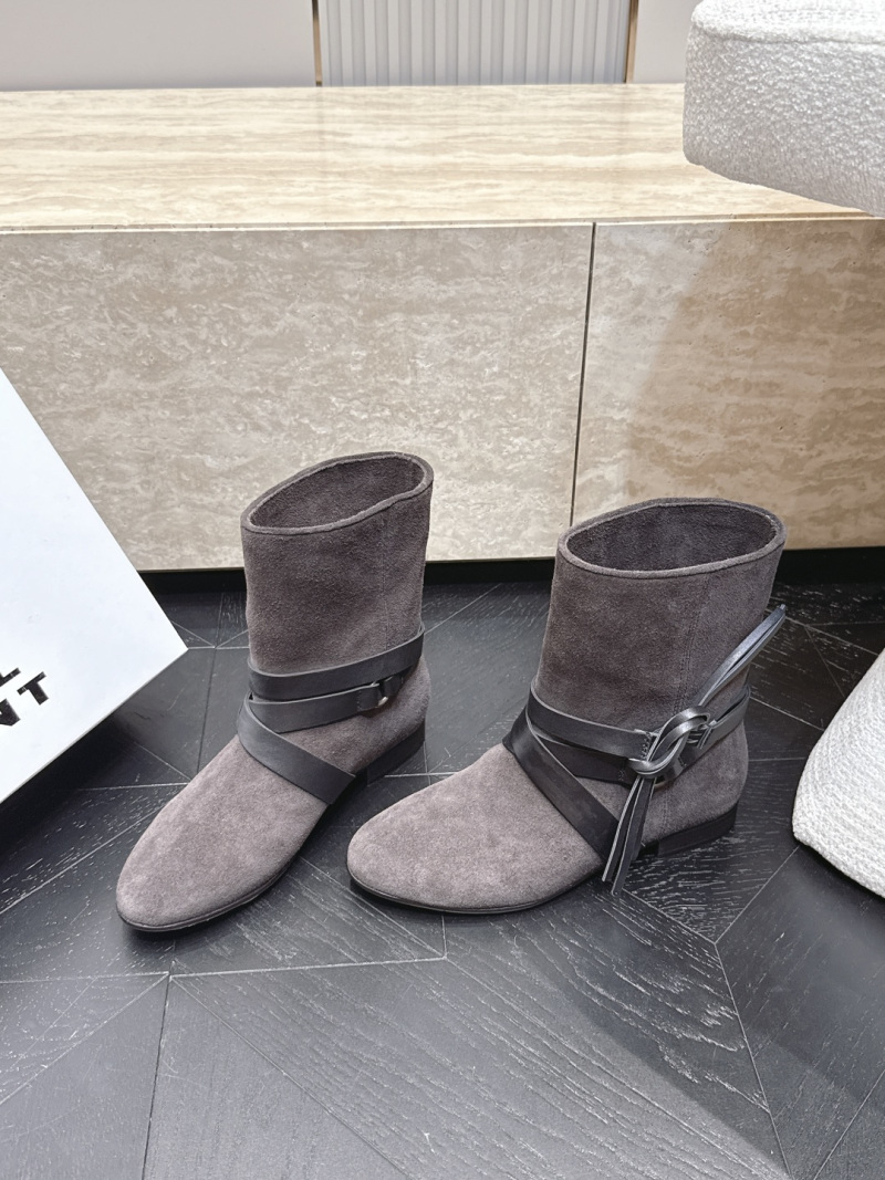 Женские ботильоны Isabel Marant серого цвета