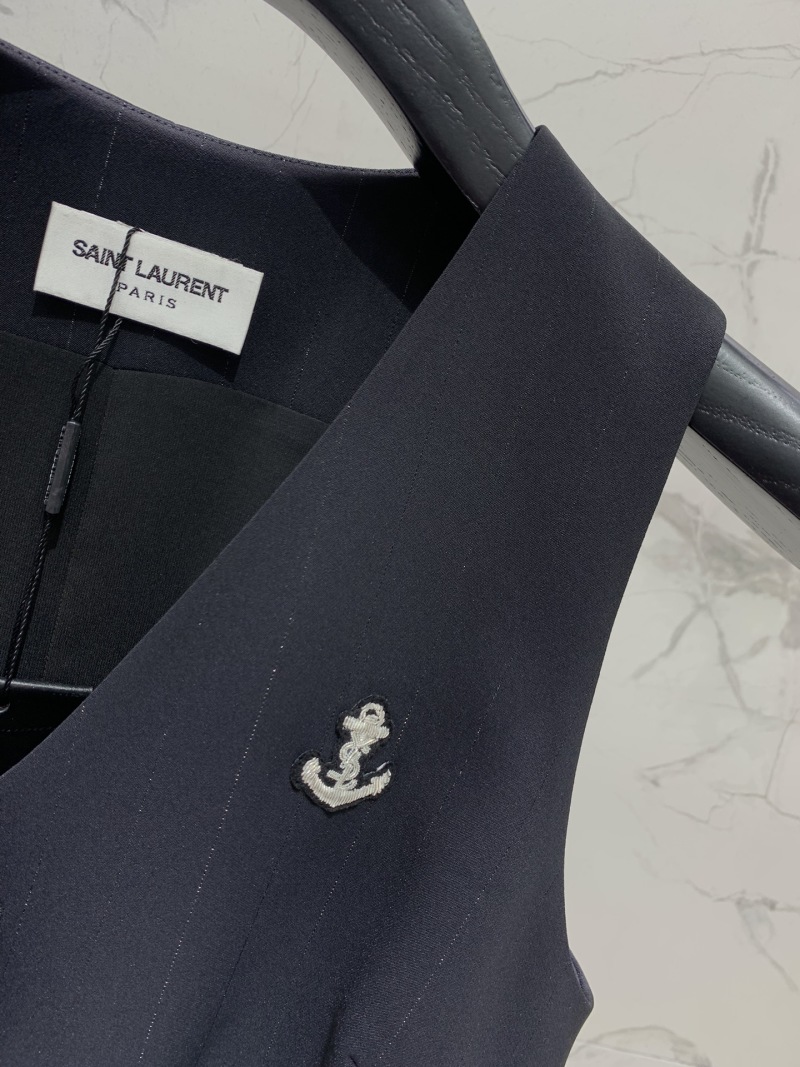Женский комбинезон в морском стиле, чёрный Saint Laurent