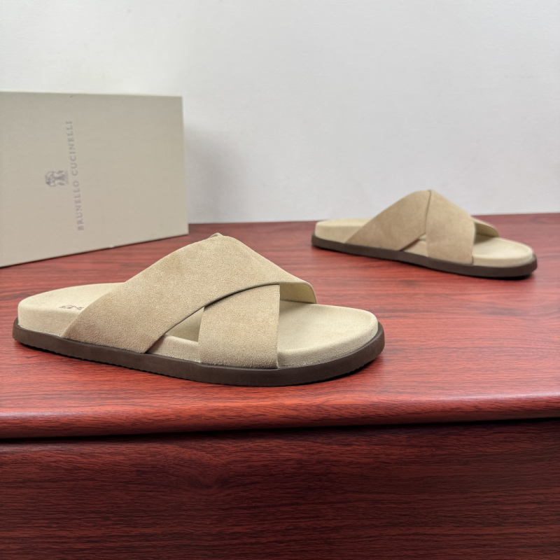 Мужские шлёпанцы Brunello Cucinelli
