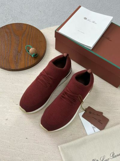 Слипоны Loro Piana красные