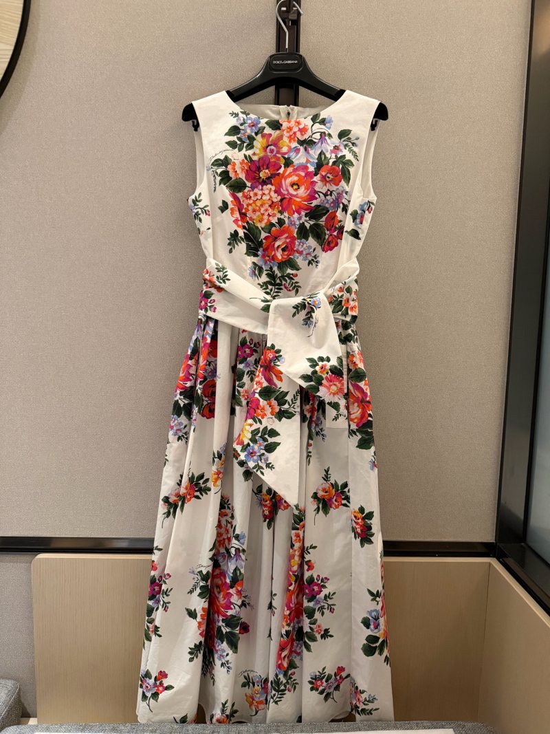 Повседневное платье с цветочным принтом Dolce & Gabbana