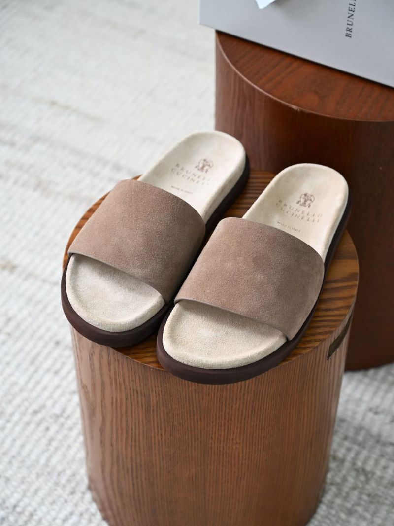 Мужские шлёпанцы Brunello Cucinelli