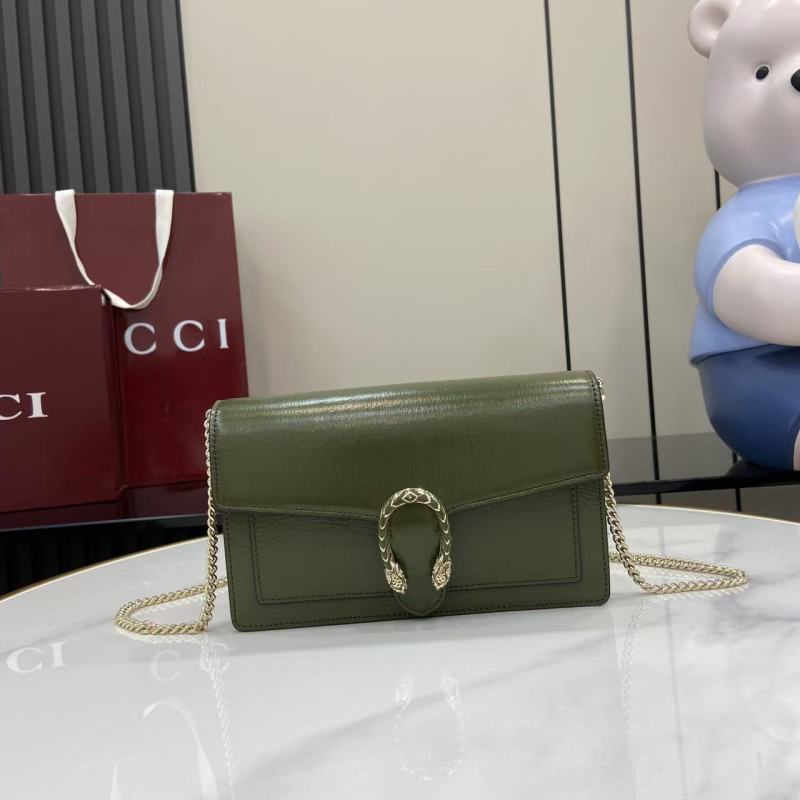 Сумка-клатч Gucci Dionysus зеленая