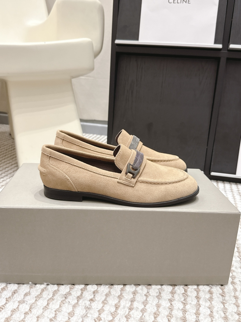 Женские мокасины Brunello Cucinelli из замши