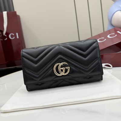 Портмоне Gucci Black GG Marmont
