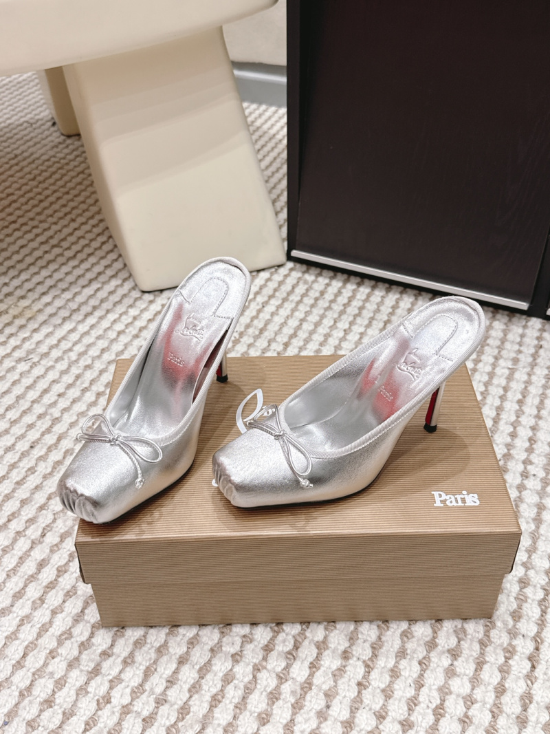 Туфли Christian Louboutin Follies Strass с бантом