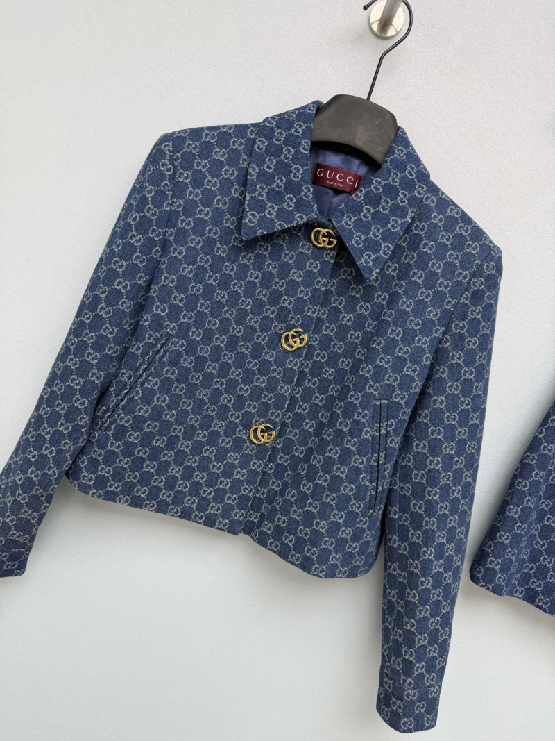 Джинсовый костюм Gucci с двойным G