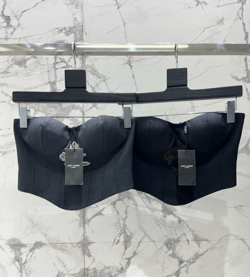 Женское бандо Saint Laurent с корсетным поясом