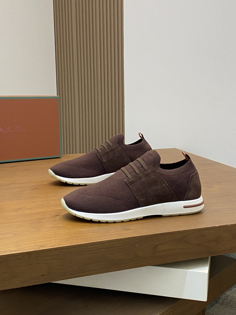 Мужские кроссовки Loro Piana, цвет коричневый