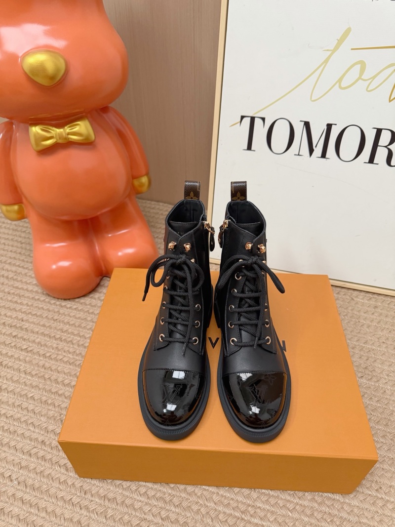 Женские ботинки LV классический дизайн черного цвета Louis Vuitton