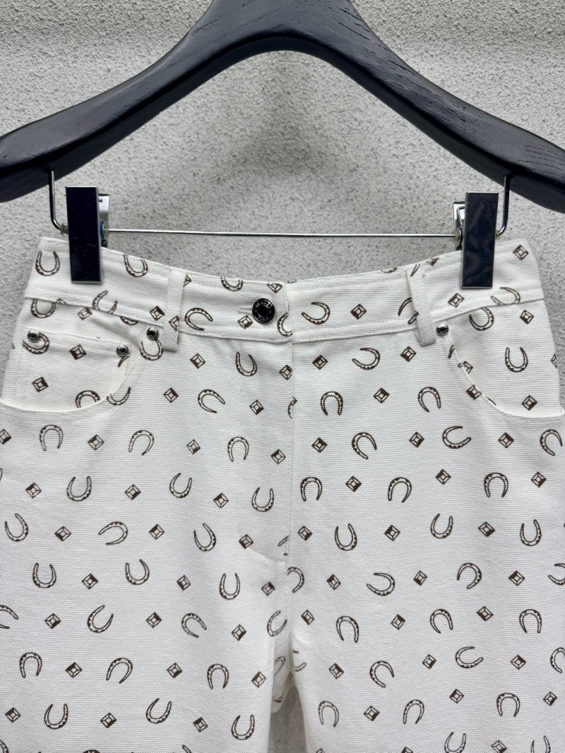 Брюки с принтом Hermès