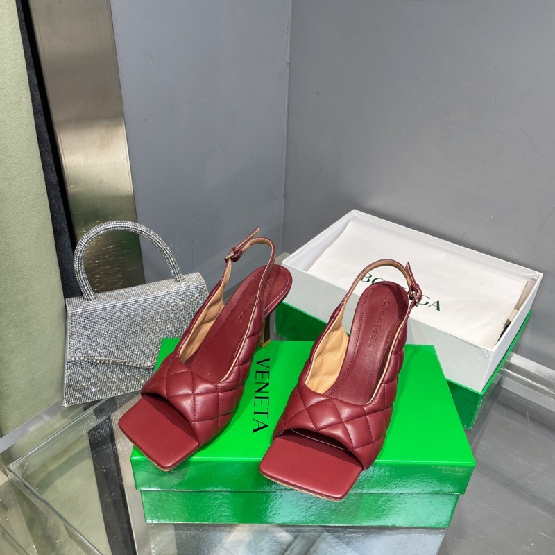 Женские туфли-сандалии на шнуре с квадратным носком Bottega Veneta
