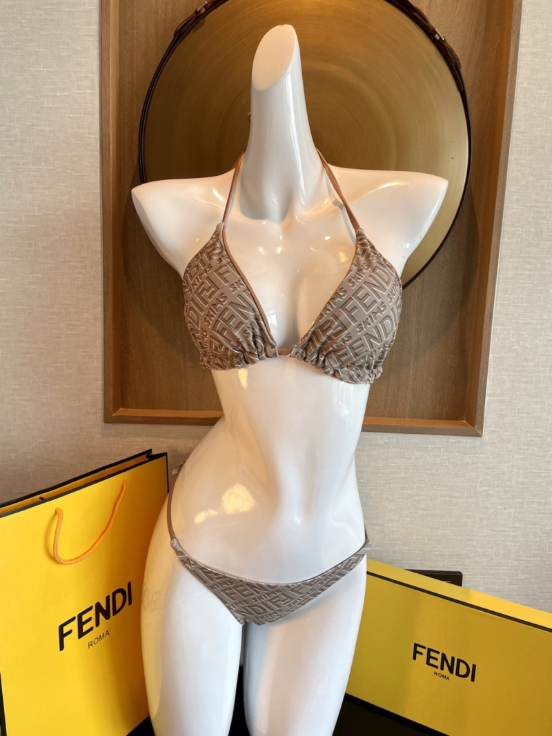 Женское бикини с геометрическим принтом Fendi