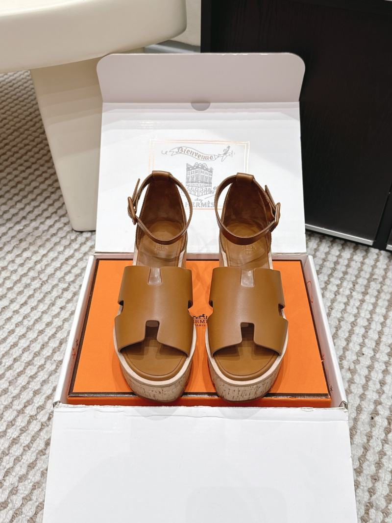 Женские босоножки Hermès Oran на платформе