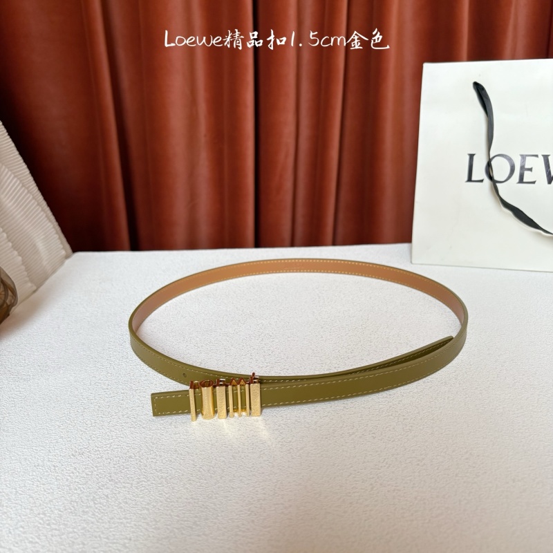 Ремень женский с геометрической пряжкой из натуральной кожи Loewe
