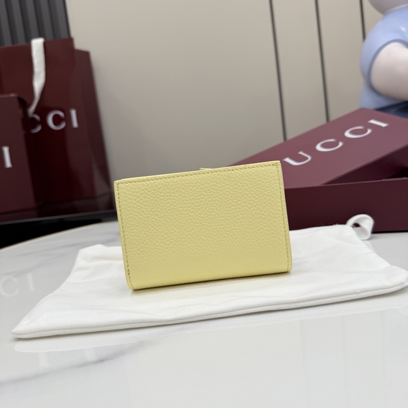 Портмоне Gucci желтое с логотипом GG