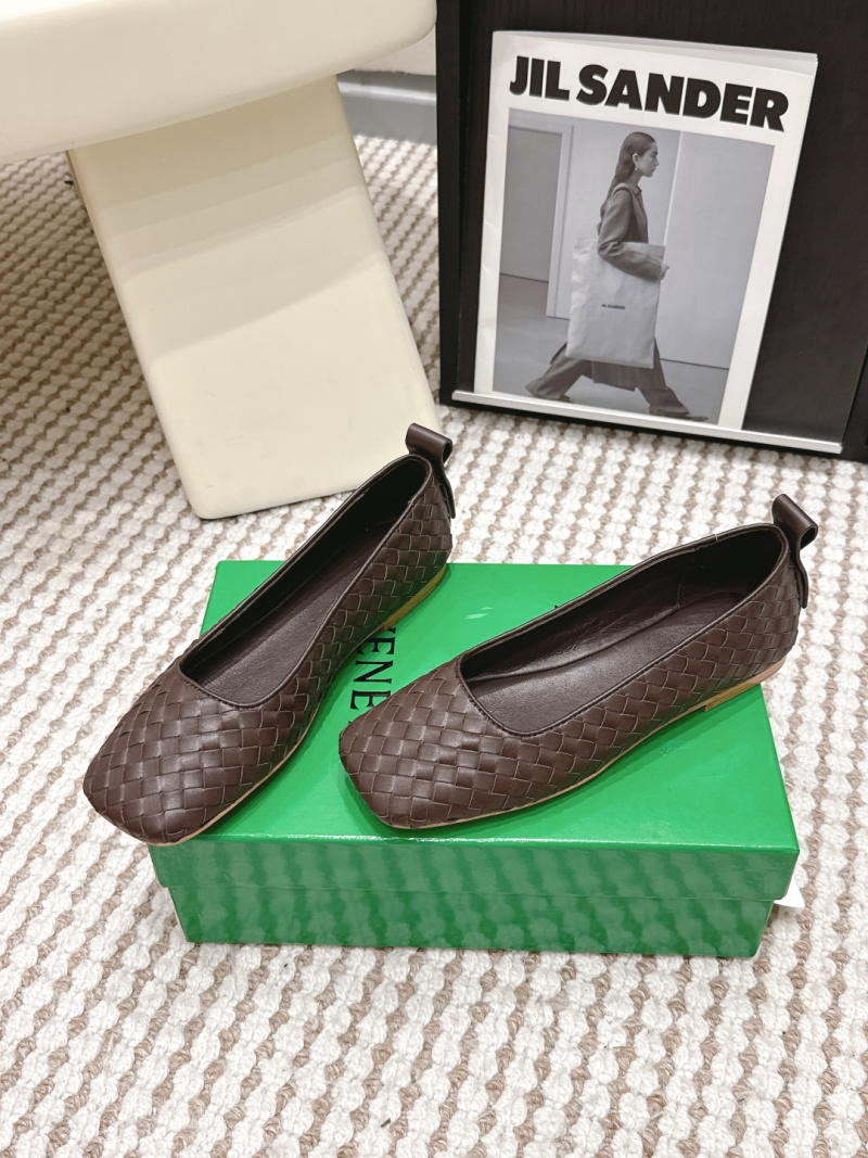 Балетки боттега венета с плетеным носком Bottega Veneta