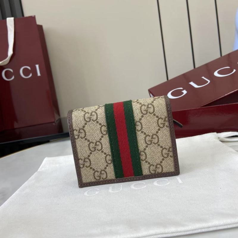 Портмоне Gucci с монограммой и полосой
