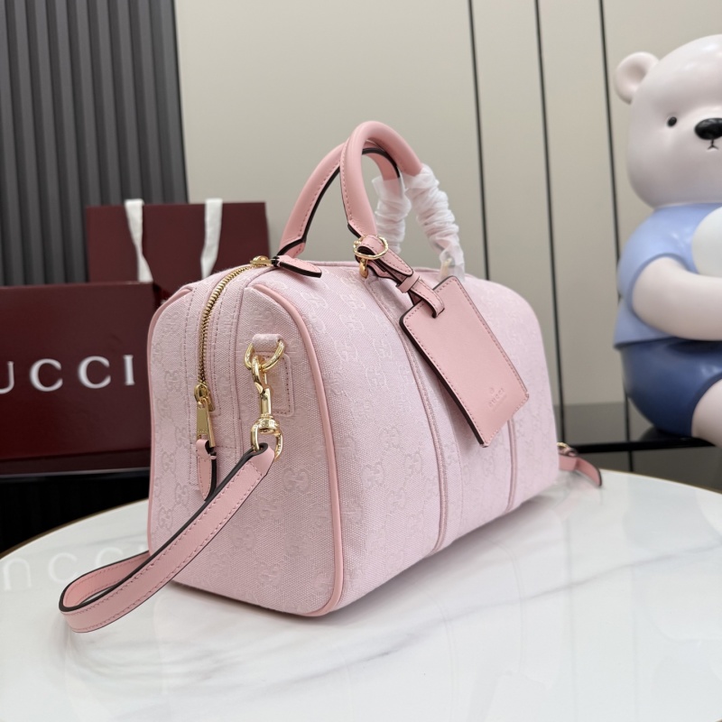 Сумка Gucci розовая с монограммой