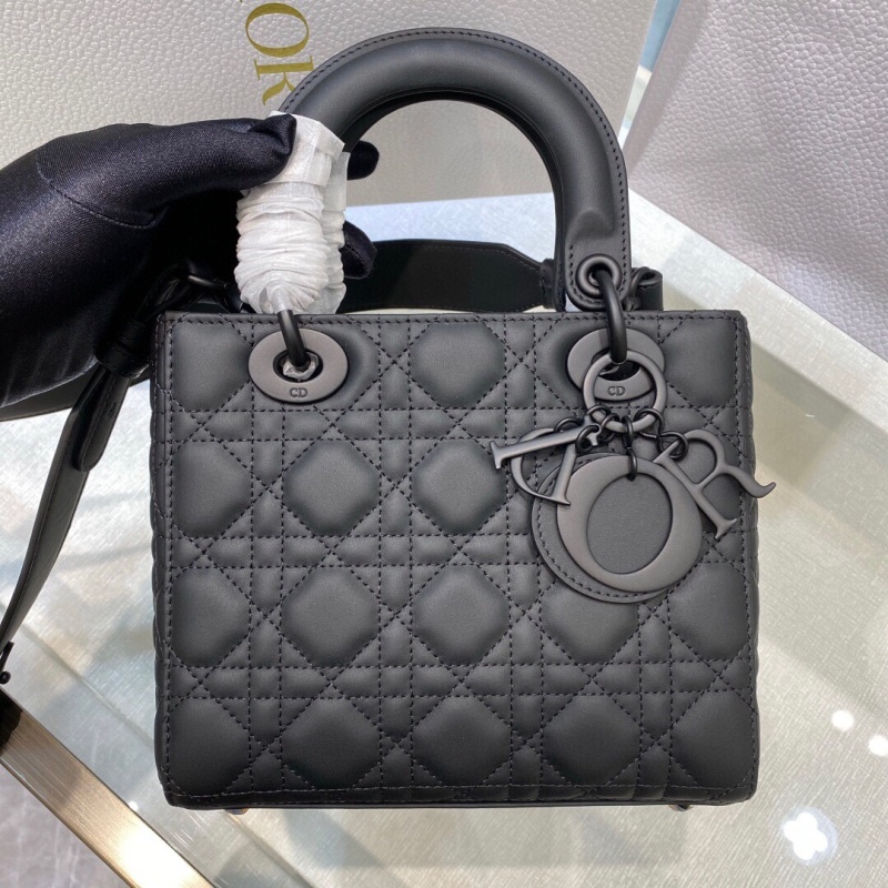 Сумка Lady Dior черная матовая