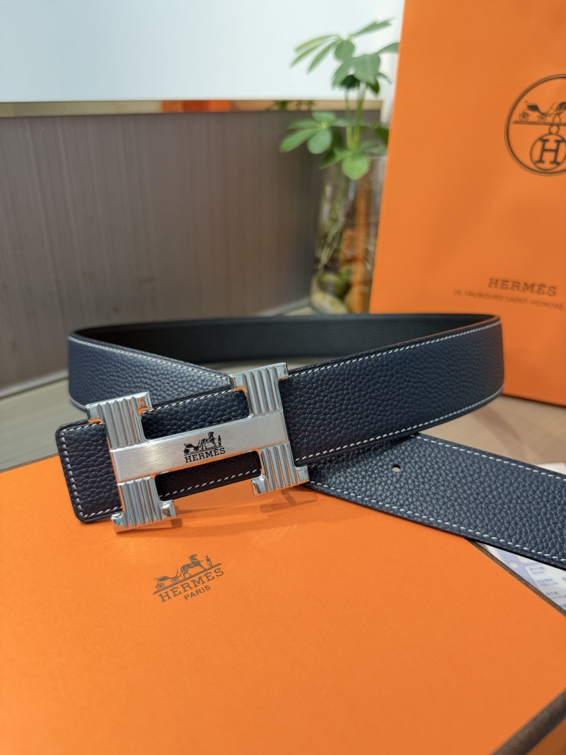 Ремень с пряжкой H из тисненой кожи Hermès