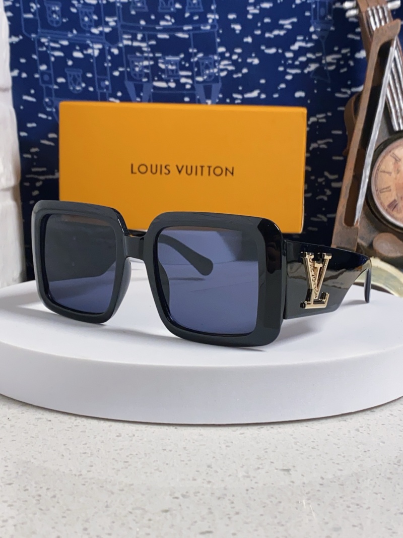 Солнцезащитные очки Louis Vuitton черные квадратные